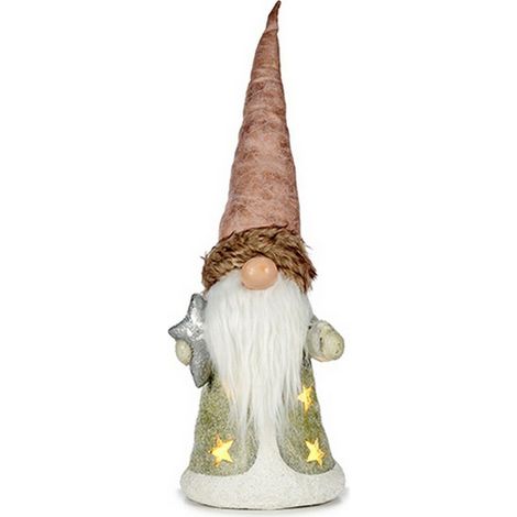 Deko-Figur Krist+ Grau Rosa Stern Kobold 18,8 x 54 x 21 cm
