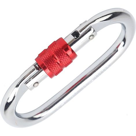 Mousqueton - Acier Allié - Charge De Rupture 25 KN - Pour Via Ferrata Escalade Outdoor - 1 Pièce (1/5)