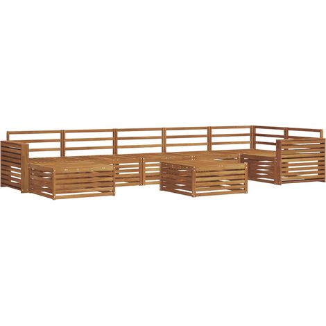 Outdoor-Sofagarnitur 8 Stk. Natur vidaXL (1/5)