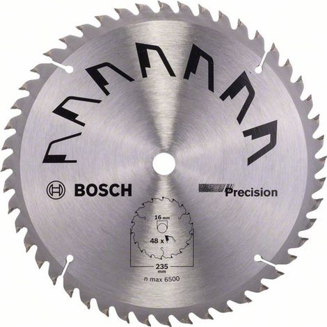 Bosch Kreissägeblatt PRECISION, DIY, 235 x 16 x 2,5 mm, 48