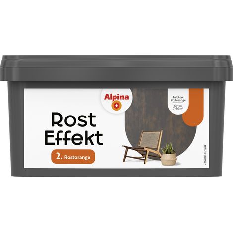 Alpina Wandfarbe Rost Effekt rostorange 400 ml Innen
