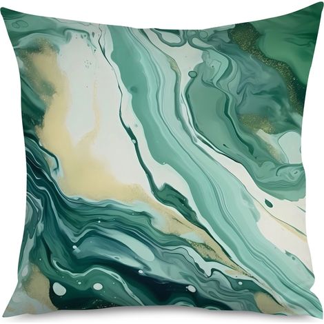 Housse de Coussin Déco Motif Marbre Moderne (1/5)