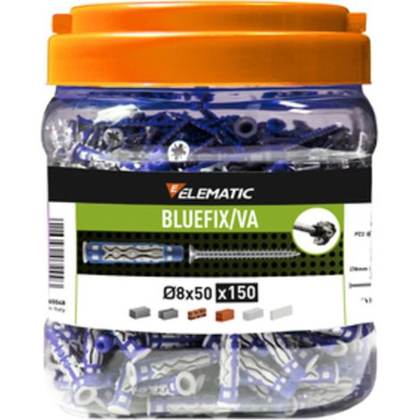 ELEMATIC TASSELLO BLUEFIX VA 8X50 C/VITE BARAT 150PZ