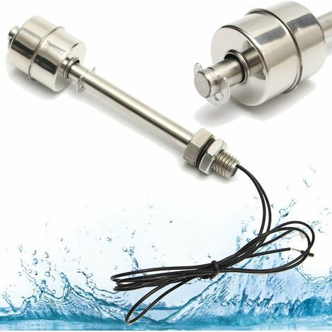 150-mm-Schwimmerschalter, vertikaler Flüssigkeitsstandsensor aus Edelstahl, Schwimmerschalter für elektrische Anlagen, Entwässerungssysteme, Füllstandsregelung und Alarmsysteme