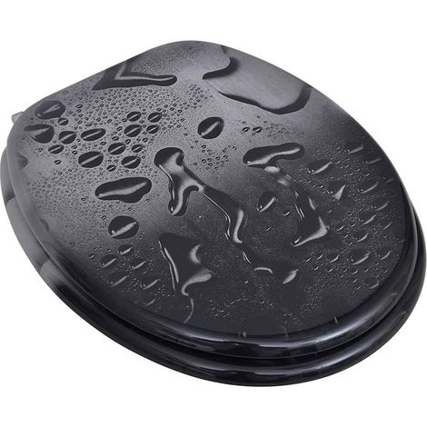 Abatant de WC avec couvercle design goutte d'eau (1/5)