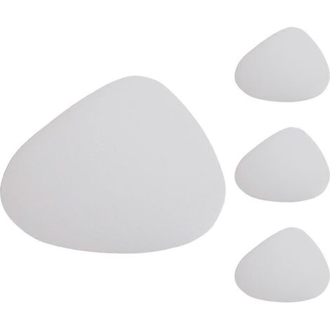 Lot de 4 sets de table imperméables et antidérapants en cuir, accessoires de cuisine, gris (1/5)
