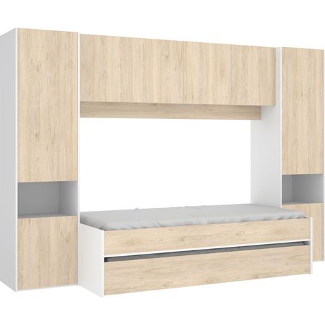 KWAI Cama Puente blanco natural (1/4)