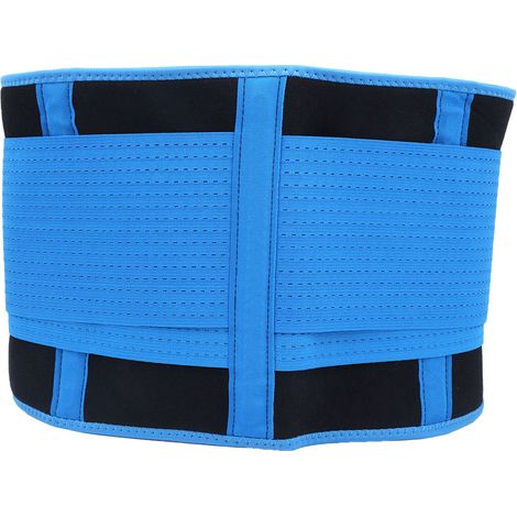 Ceinture de Fitness Respirante en Maille avec Support Lombaire Ajustable, Bleu Taille L (1/5)