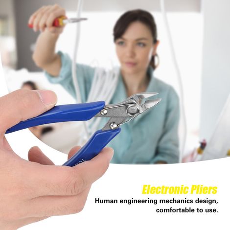 Pince électronique coupante latérale, outil multifonctionnel pour électricien (WEL-125) (1/5)