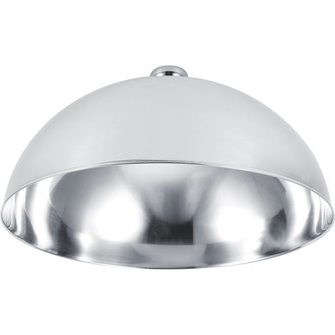 Tapa protectora de acero inoxidable contra moscas y polvo para recipientes de alimentos, ideal para buffets de hoteles y restaurantes (25 cm). (1/5)