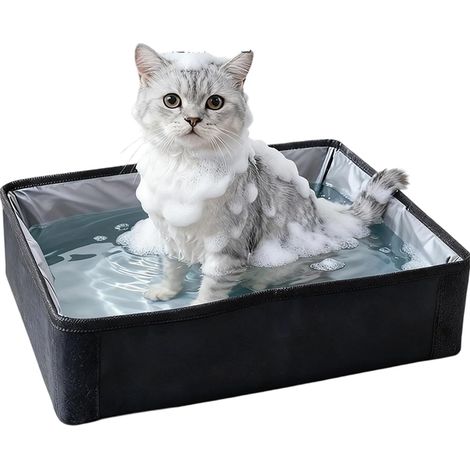 Bac litière portable pliable étanche anti-fuite voyage chat, randonnée camping hôtel