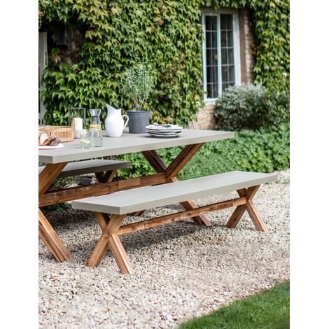 Garden Trading Burford Garden Dining Bench Seat Large Natural Polystone (1/3)