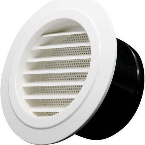 Bouche de ventilation Ø75mm – Grille de protection – Plastique ABS – Évent intérieur/extérieur pour espaces confinés (1/5)
