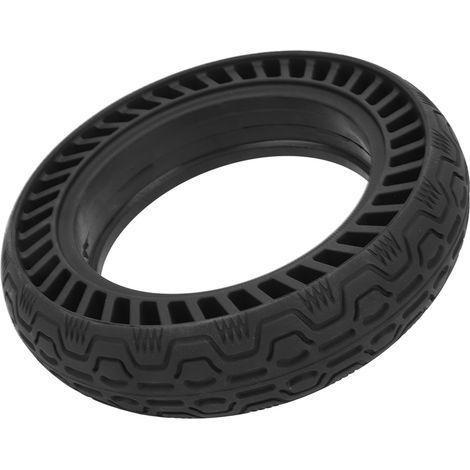 Pneu pour trottinette électrique 10x2.5‑6.5/60/70‑6.5 en caoutchouc à forte adhérence, motif rainuré en nid d'abeille, absorption des chocs. Pièces détachées pour trottinette électrique. (1/5)