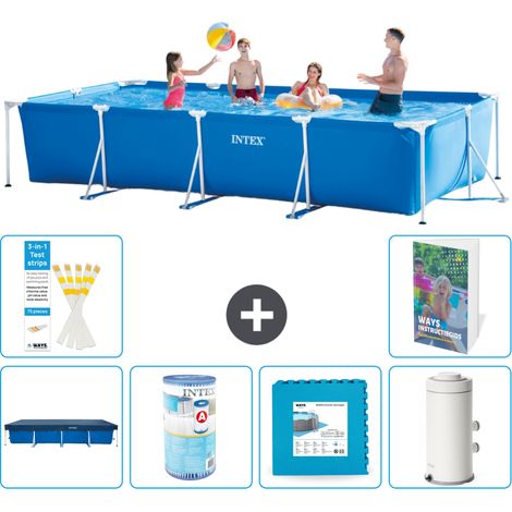 Rechteckiger Frame Pool - 450x220x84 cm - 7-teilig S80