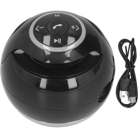 A18 Tragbarer Bluetooth-Lautsprecher mit kabellosem Subwoofer, LED-Beleuchtung und Stereoklang – Schwarz