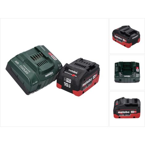 Metabo 18 V Basis Set 1x Akku 10,0 Ah LIHD + ASC 145 Ladegerät CAS System