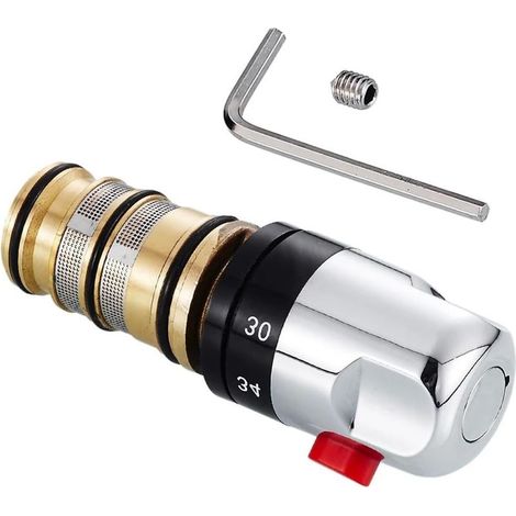 Kit de réparation de robinet mitigeur thermostatique en laiton pour robinet de baignoire et douche (1/5)