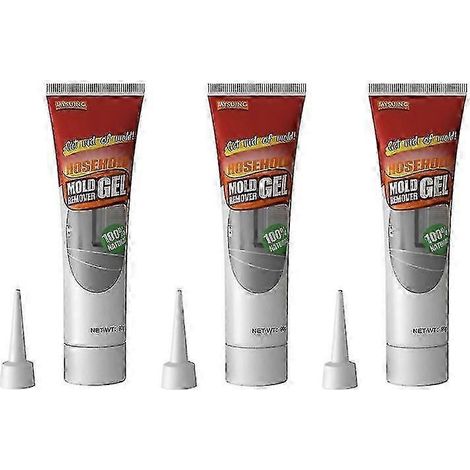 Packung mit 3 Beuteln à 90 g Anti-Schimmel-Gel für Fliesen und Spülbeckenränder. Reinigt Schimmel und Wände. (1/5)
