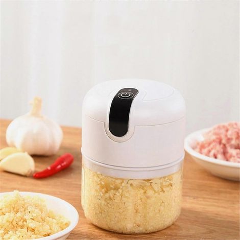 Mini hachoir à ail électrique, robot culinaire portable, hachoir à légumes, mini hachoir à ail - Parfait (1/5)