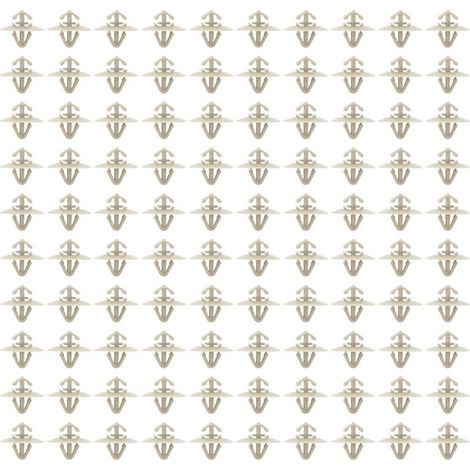 Clips De Garniture De Moulure De Porte - ABS Et Métal - Pour Vivaro-A 2001-2014 Primastar Trafic MK2 Kangoo MK2 Iveco Daily 2006-2011 - 100 Pièces (1/5)