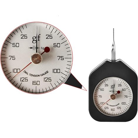 Jauge de force numérique Type de compteur de pression de tension portable Force analogique 30G 50G 100G 150G 300G 500G Tensiomètre à double pointeur Dynamomètre de haute précision à pression ( Color : (1/5)