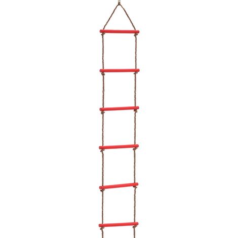 Enfants escalade corde échelle balançoire accessoires balançoire aire de jeux échelle enfants arbre échelle jouets rouge (1/5)