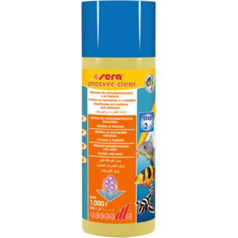 Sera Phosvec-Clear - Pour une eau pure et cristalline dans les aquariums