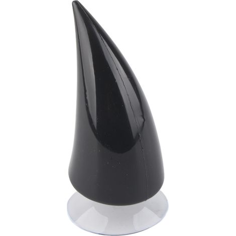 Accessoires décoratifs pour casque de moto : corne de diable à ventouse, noir (1/5)