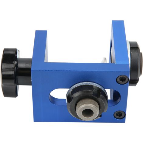 Jeu de gabarit de perçage pour chevilles, guide de perçage en alliage d'aluminium réglable, outil de menuiserie, localisateur de trous précis pour bois (1/5)