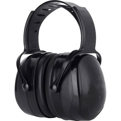 Choyclit – Casque anti-bruit réglable SNR 38 dB – Confort optimal avec coussinets en mousse – Pour environnements bruyants – Couleur noire (1/5)