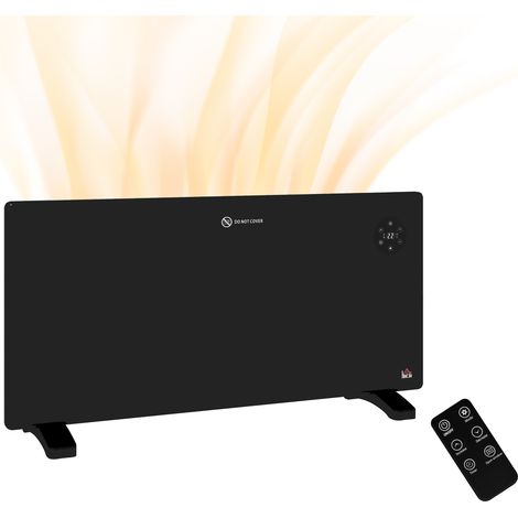 2000W Electric Convector Heater, Quiet Space Heater with LED Display, Black (1/5)