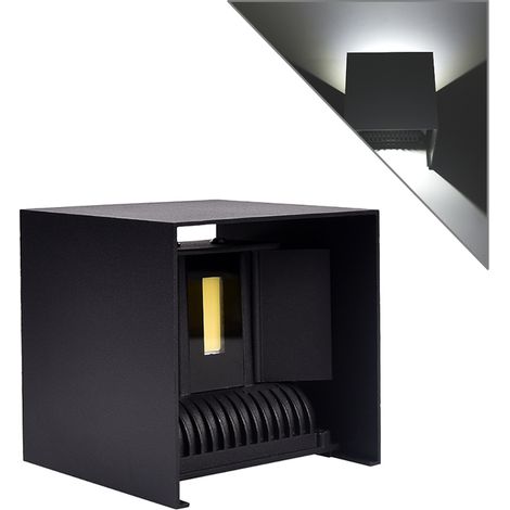 APPLIQUE LED CUBO 20W BI-EMISSIONE UP & DOWN LUCE BIANCA FREDDA 6500K° - IDEALE PER PARETI INTERNE ED ESTERNE PERFETTO PER ABITAZIONI HOTEL NEGOZI E UFFICI (1/5)