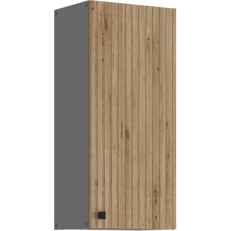 Küche AVA Artisan Hängeschrank 40 cm Lamellenoptik Küchenzeile Einbauküche (1/5)