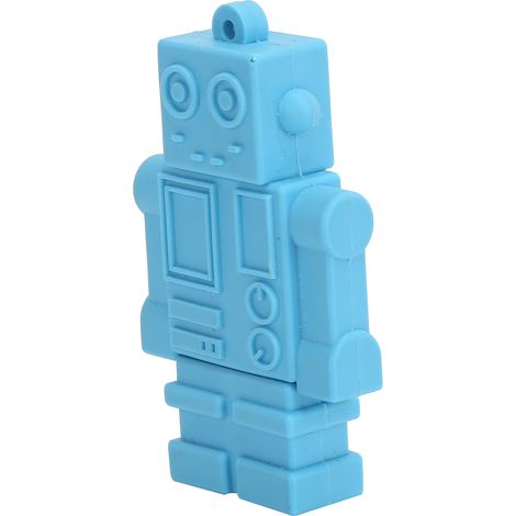 Clé USB 64 Go à l'effigie d'un robot bleu (dessin animé) - Capacité de stockage élevée (1/5)