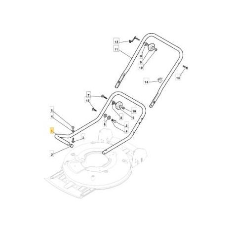 PARTE INFERIORE MANICO STD VERNICE NERA MC LAM. 50 STIGA ORIGINALE - 381006667/0