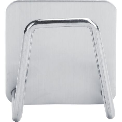 Porte-éponge en Acier Inoxydable en Forme de U, Support de Drainage pour Évier, Étagère de Rangement de Cuisine Argenté (1/5)