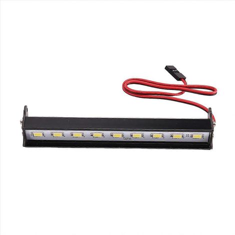 Barre lumineuse LED de toit pour voiture RC Crawler 1/10, mode réglable, 115 mm (1/5)