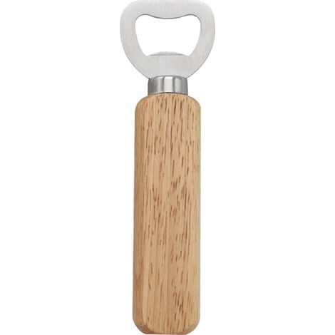 Ouvre-bouteilles - Manche En Bois D'Ébène - Lame En Acier Inoxydable - Pour Bière - 1 Pièce (1/5)