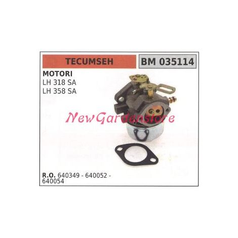 Carburatore a vaschetta TECUMSEH rasaerba tosaerba tagliaerba LH 318 SA 035114