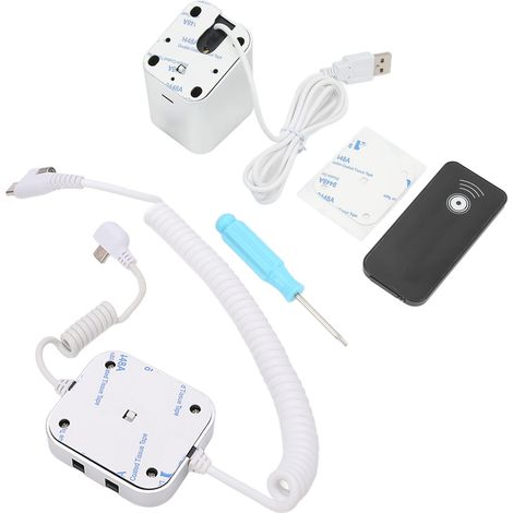 Présentoir antivol pour téléphone portable supérieur ou égal à 100 dB, alarme de sécurité, charge rapide, télécommande infrarouge, déverrouillage pour exposition pour Android (1/5)