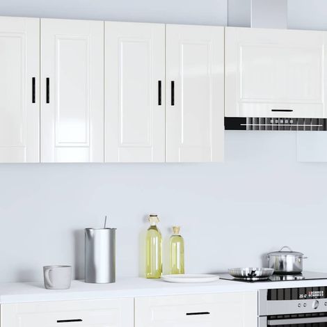 Maison Exclusive - Pensile da Cucina Porto Bianco Lucido in Legno Multistrato