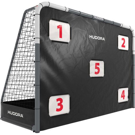 [GEBRAUCHT] B-Ware HUDORA Fußballtor Roco 300 Garten Fußballtor mit Torwand 315x208cm weiß stabil (1/2)