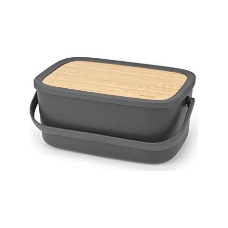 brabantia Brabantia Boîte à pain Nic Gris foncé (128264) (1/5)