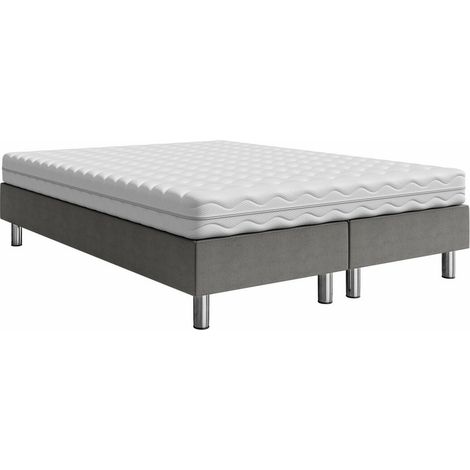 Lit boxspring Logan 101, Manila 16, Continental, Double, 160x200, Tissu, Disponible, 160x200x47cm (1/5)