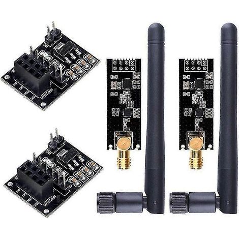 2 Stück Nrf24l01+pa+lna Rf Transceiver Modul mit Antenne 2,4 GHz 0 m + Nrf24l01 Wireless Modul Fo (1/5)