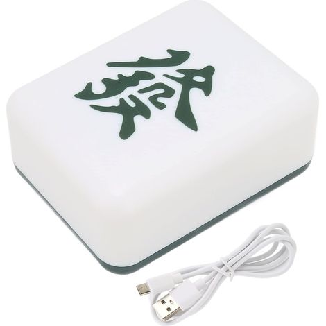 Veilleuse, Forme Mahjong 4 Puces Lumineuses Lampe LED Rechargeable USB Jaune Blanc, pour Salon Chambre Décoration de La Maison (1/5)