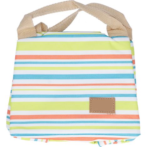 Lot de 3 sacs à lunch isothermes en toile et aluminium, type bento, parfaits pour les pique-niques et le camping en plein air. (1/5)