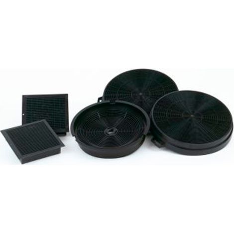 Filtro carbone attivo Cata 02859398 nero 19 cm 2 pezzi