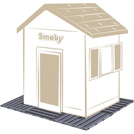Set de 6 dalles 45 x 45 cm pour cabane - Smoby (1/5)